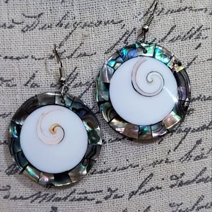Abalone & Siwa Shell Earrings